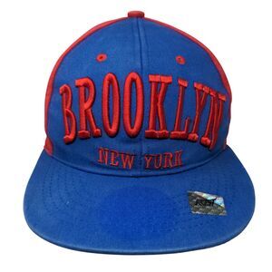 Brooklyn New York Snapback Hat Multicolor One Size Embroidered Premium Headwear